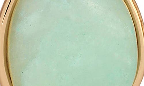 Ettika Organic Wave Semiprecious Stone Earrings In Amazonite And Gold