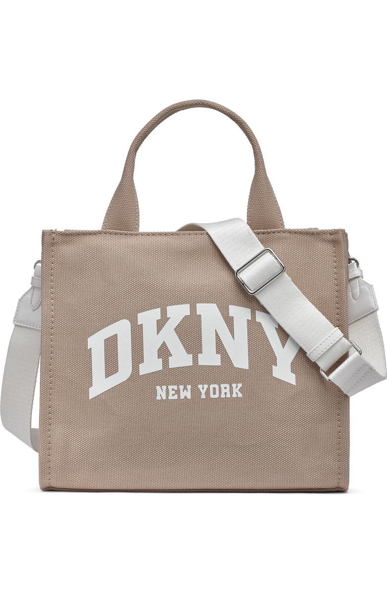 DKNY Hadlee Medium Tote, Main, color, Light Khaki/Marshmallow