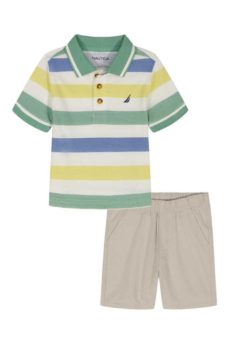 Kids' Stripe Polo & Shorts Set, Main, color, PREPACK ASSORTED