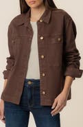 KUT from the Kloth Barb Stretch Cotton Shirt Jacket