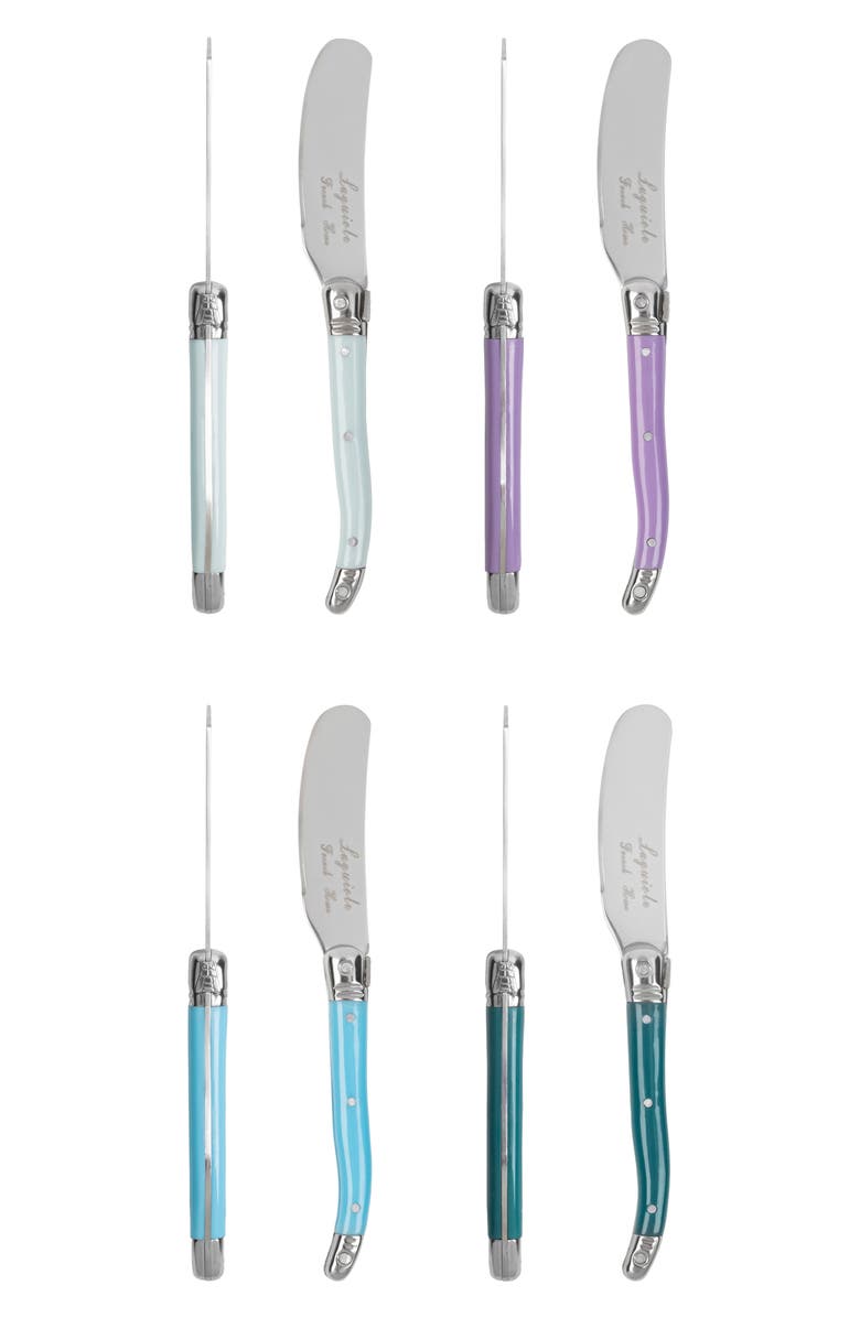 FRENCH HOME 8-Piece Spreader Knife Set, Alternate, color, Plum Rose