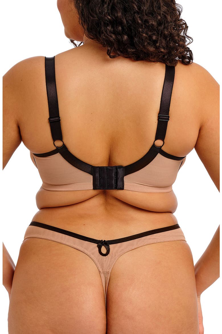 Teagan Padded Underwire Half Cup Bra, Alternate, color, CAFE AU LAIT