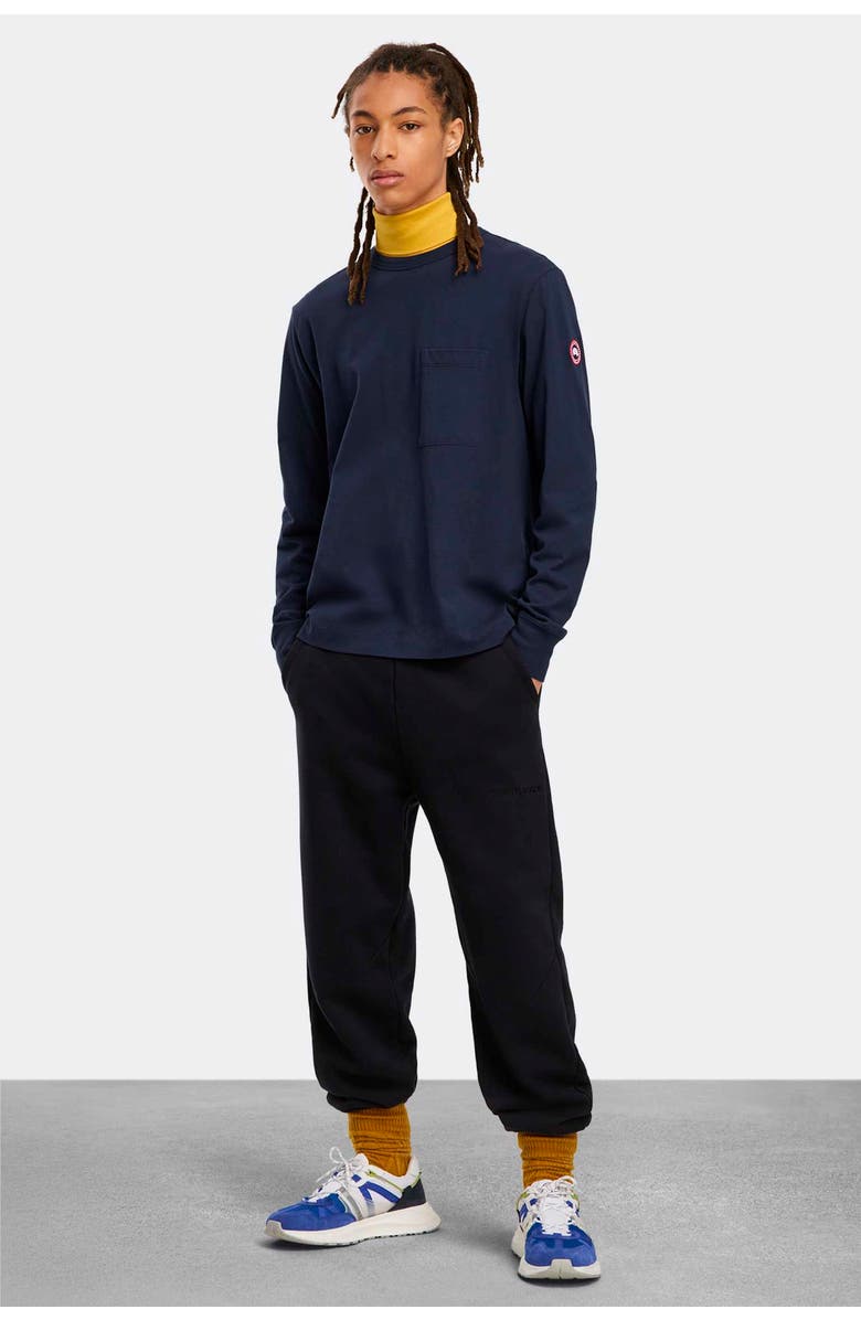 GOOSE Gladstone Long Sleeve T-Shirt, Main, color, Atlantic Navy