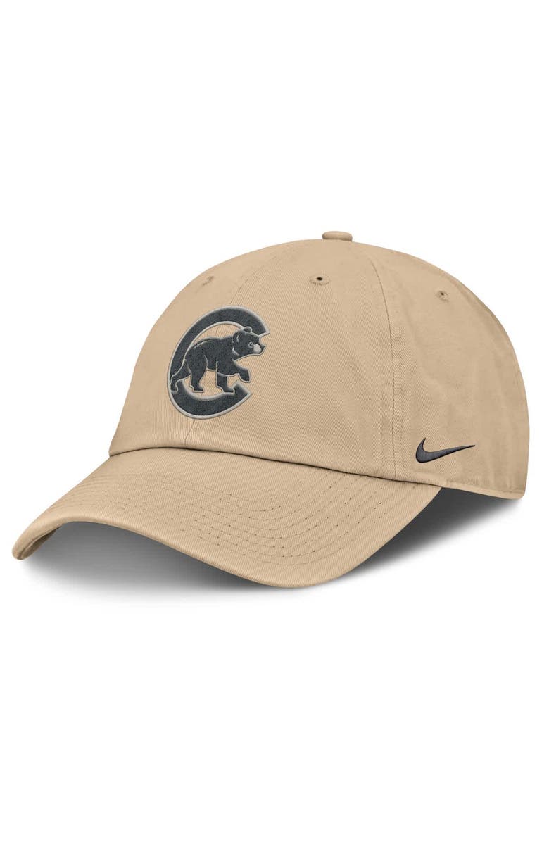 Nike Men's Nike Khaki Chicago Cubs Club Adjustable Hat, Main, color, Khaki