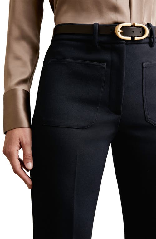 Reiss Priya Flared Pants In Black