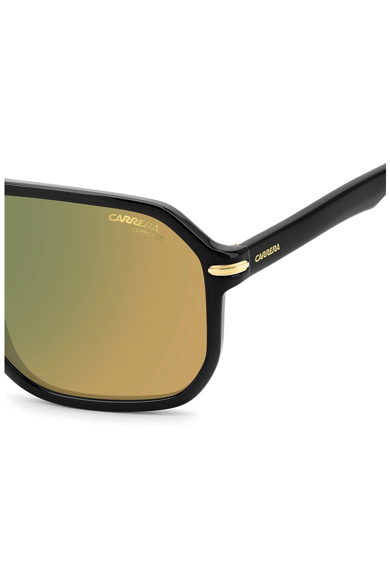 59mm Square Sunglasses, Alternate, color, BLACK YELLOW