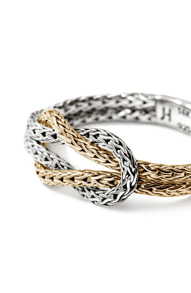 John Hardy Love Knot Ring, 3.6mm, Alternate, color, Silver/Gold