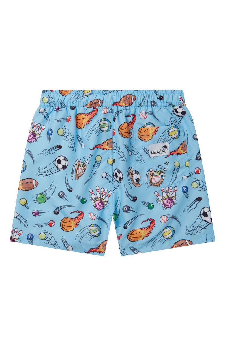 Boardies Kids' Zoom Balls Swim Trunks, Alternate, color, Blue