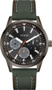 GUESS Peak Multifunction Silicone Strap Watch, 44mm