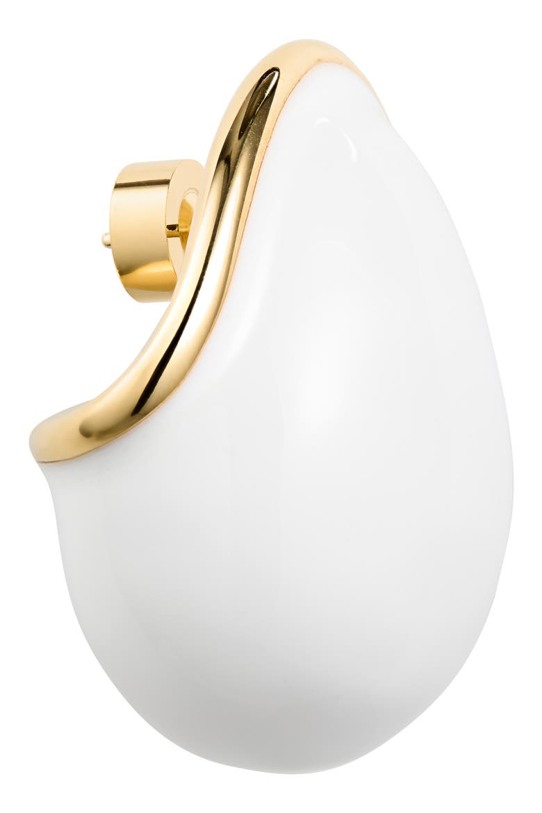 Les Boucles Raisin Oval Earrings, Alternate, color, GOLD / WHITE 277