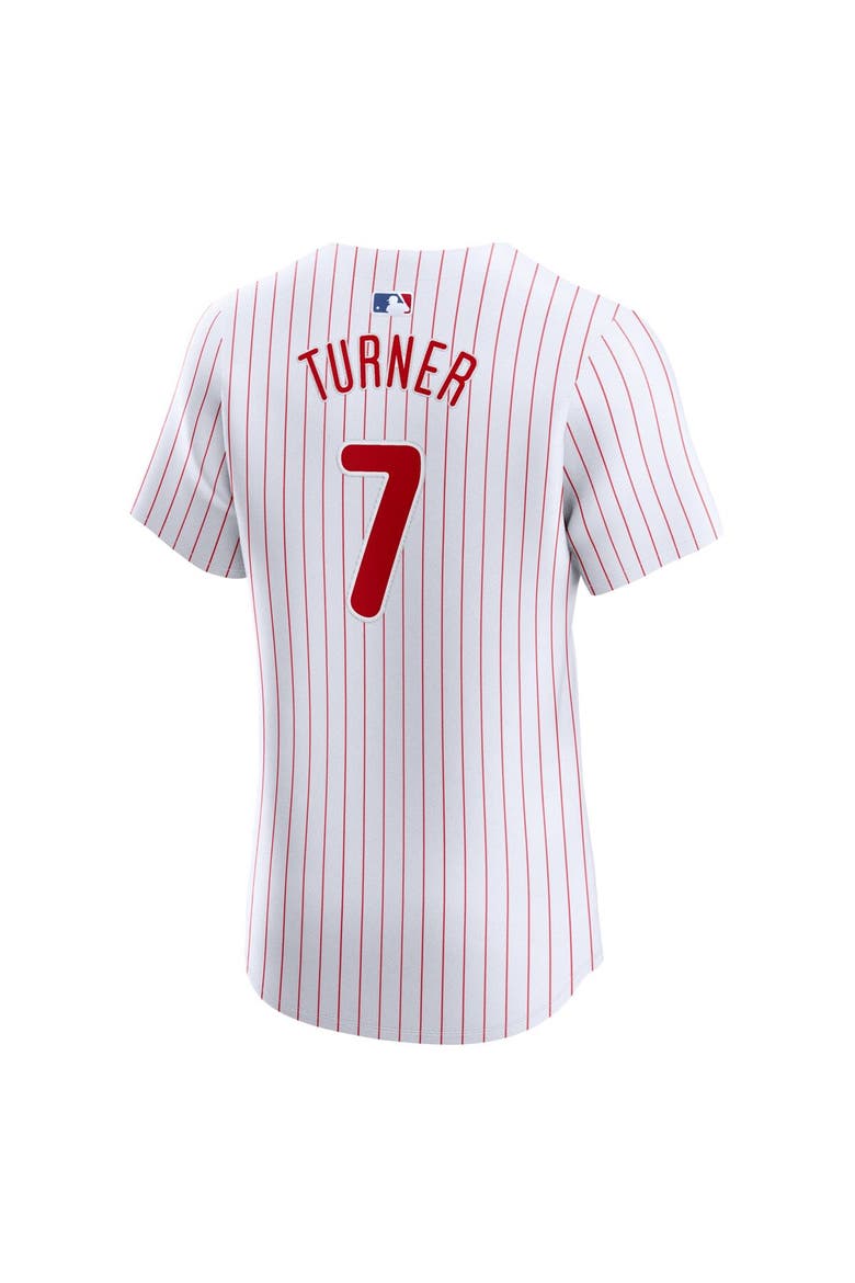 Men's Nike Trea Turner White Philadelphia Phillies Home Elite Jersey, Alternate, color, White