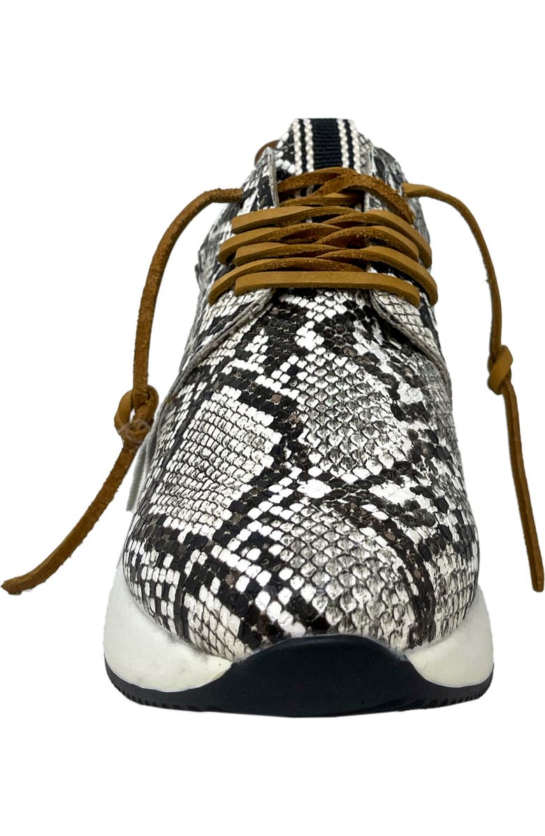 SHUSHOP Pepa Snake Embossed Sneaker, Alternate, color,