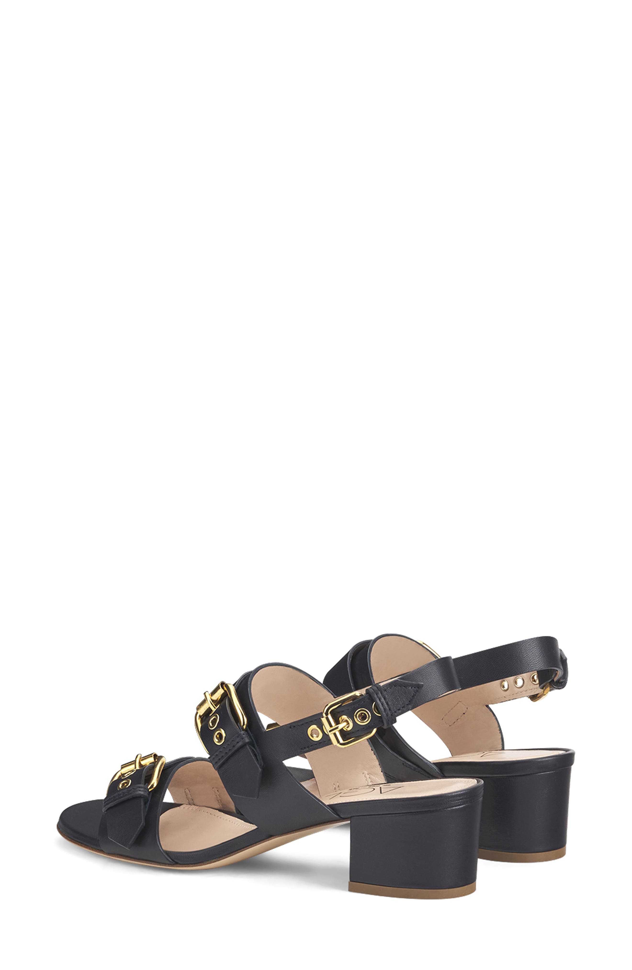 Lala Straps Sandal with Buckles, Alternate, color, NIGHT