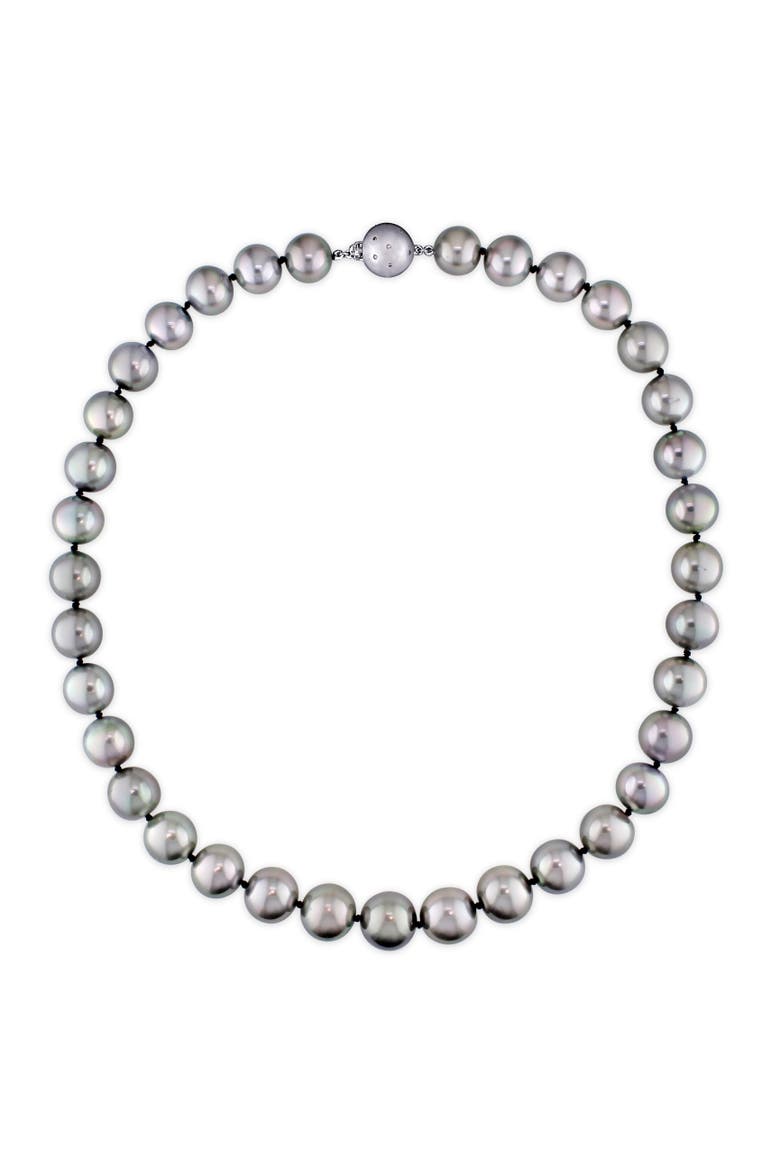 Graduated Tahitian Pearl Strand Necklace 14k, Alternate, color, Tahitian Pearl
