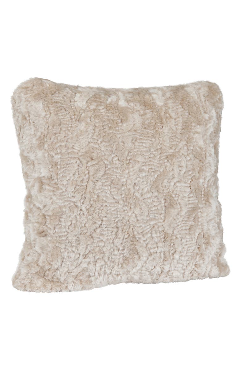 DONNA SALYERS FABULOUS FURS Signature Faux Fur Pillow, Main, color, 