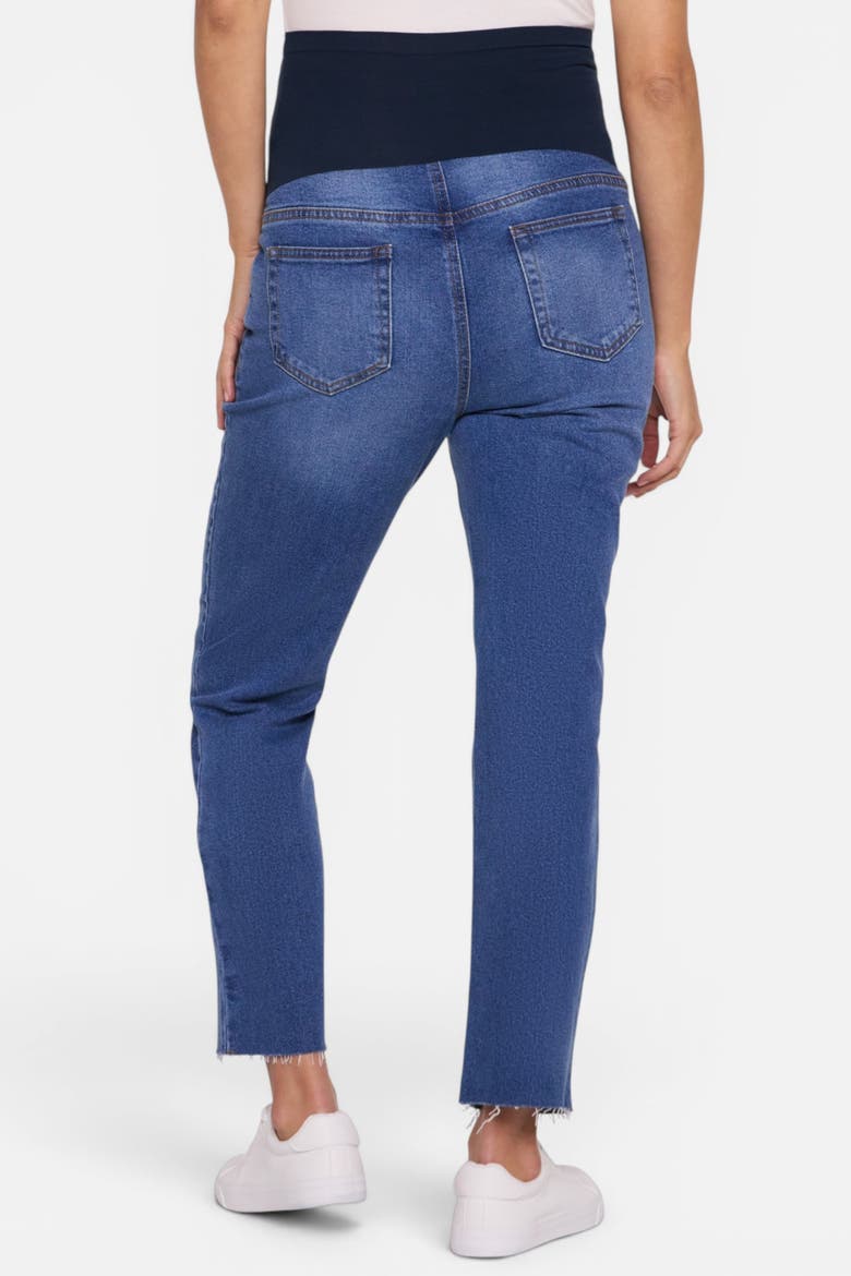 Secret Fit Over the Belly Slim Straight Leg Jeans, Alternate, color, Medium Wash