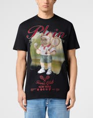 PHILIPP PLEIN Round Neck T-Shirt Bulldog Tennis Club Men