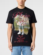 PHILIPP PLEIN Round Neck T-Shirt Bulldog Tennis Club Men