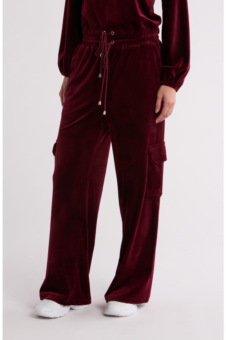 Wide Leg Corduroy Pants, Main, color, BIKING RED
