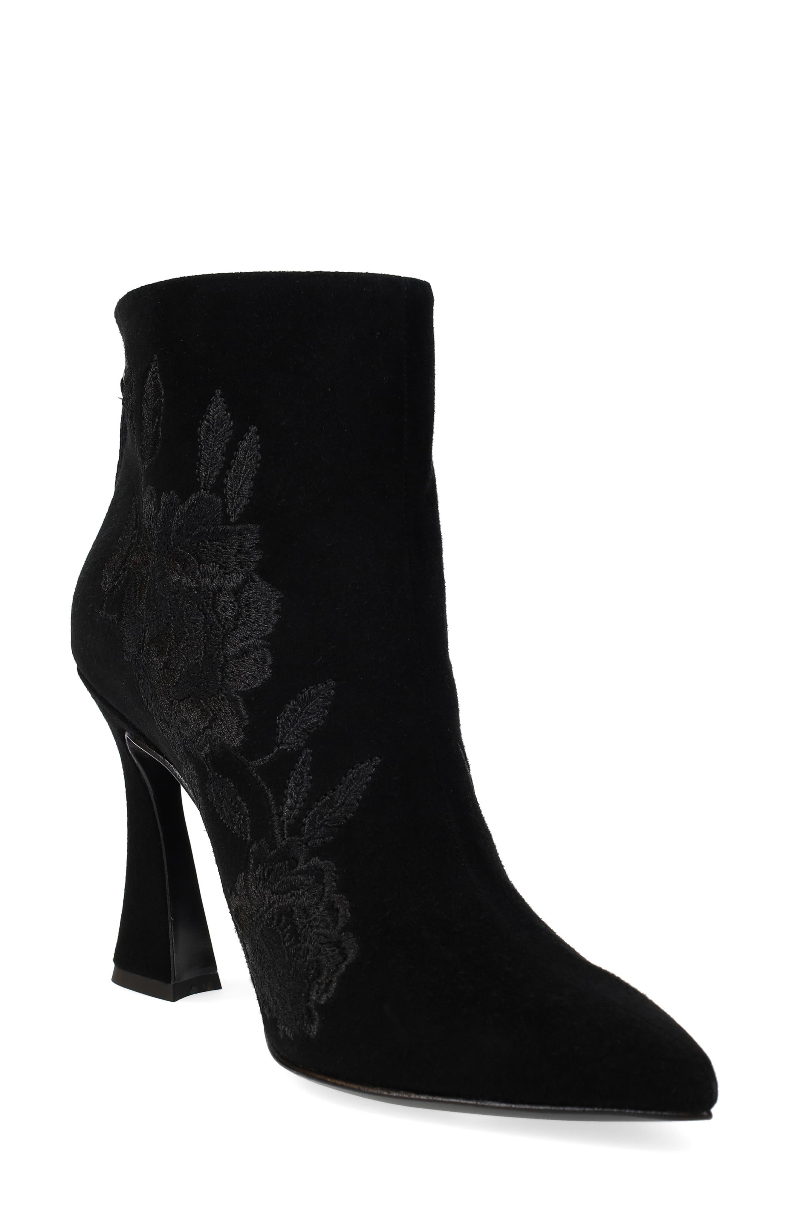 Natori Mitsu Pointed Toe Bootie, Alternate, color, Black