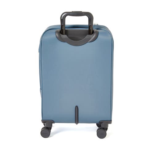 Baggallini 4 Wheel Carry-on Suitcase In Cornflower Twill