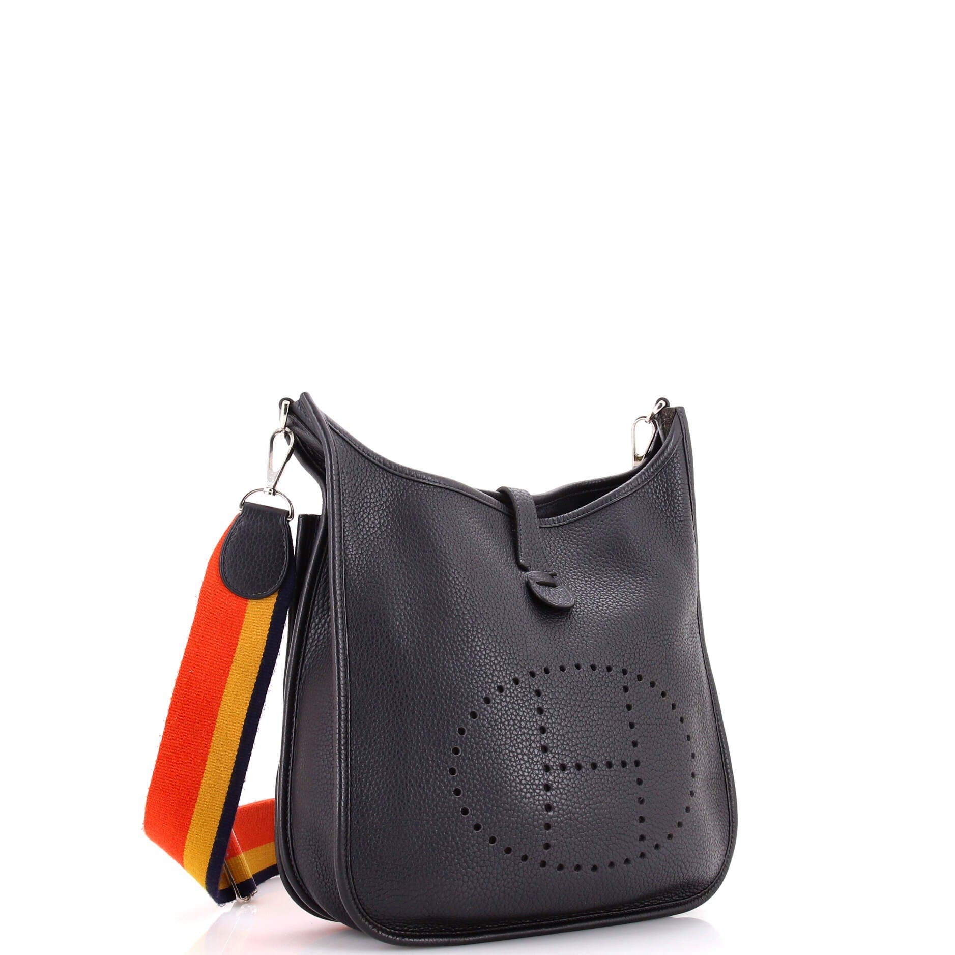 Pre-Owned Hermes Evelyne Bag Gen III Clemence PM, Alternate, color, Bleu Indigo