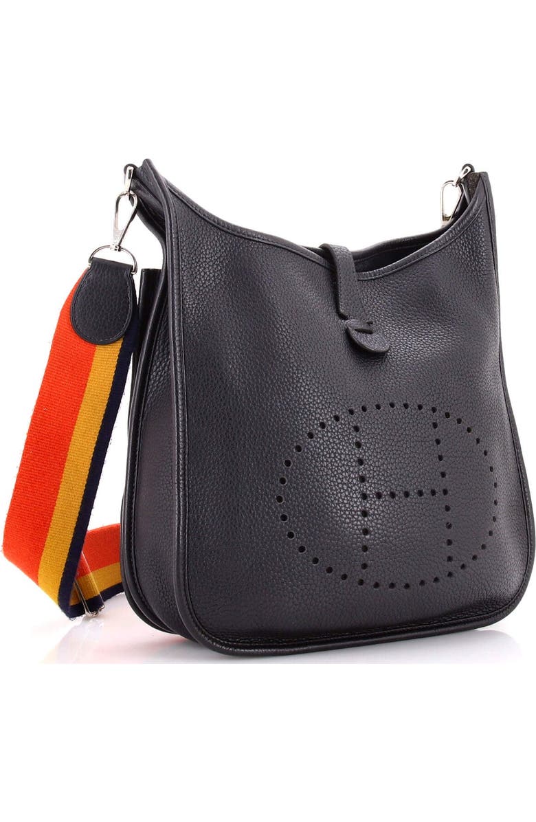 Pre-Owned Hermes Evelyne Bag Gen III Clemence PM, Alternate, color, Bleu Indigo