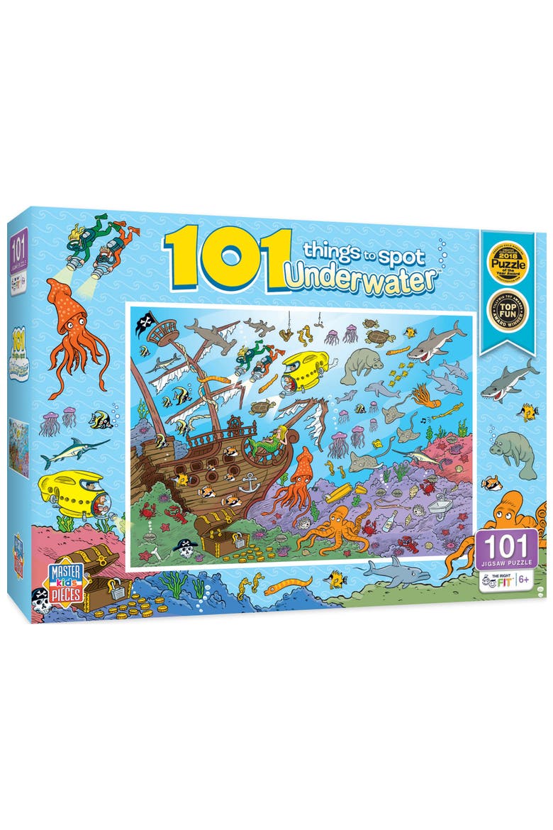 101 Things to Spot Sea 100 Piece Puzzle, Main, color, Multicolor