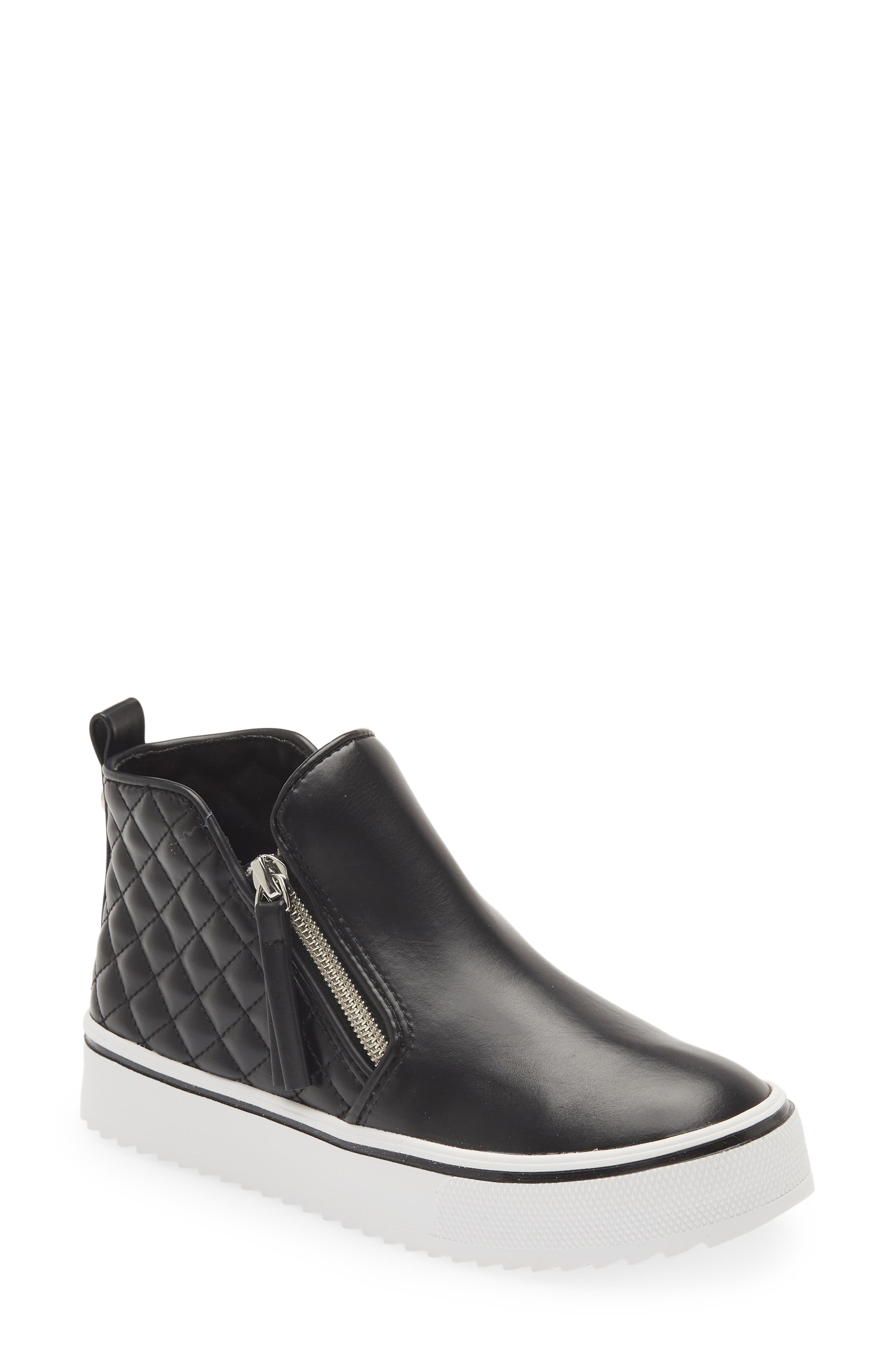 Steve Madden JVicey Quilted Zip Sneaker