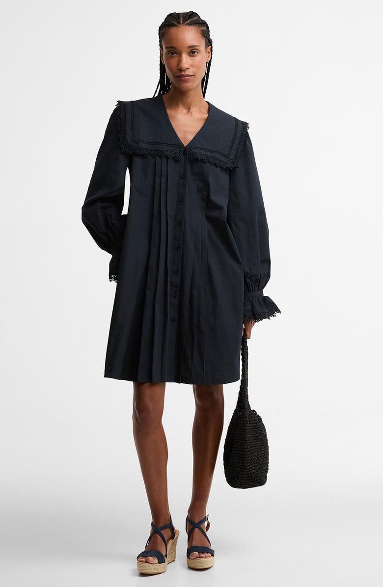 Barbour Tisbury Long Sleeve Minidress, Alternate, color, Dark Navy