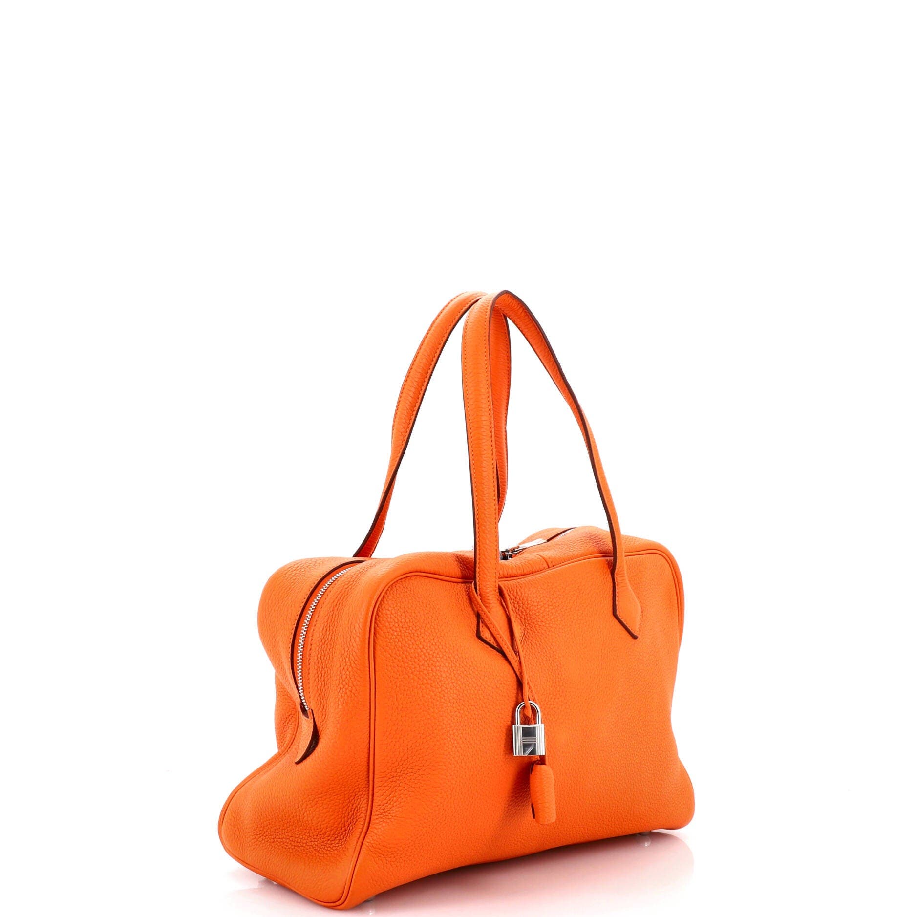 Pre-Owned Hermes Victoria II Bag Clemence 35, Alternate, color, Orange H