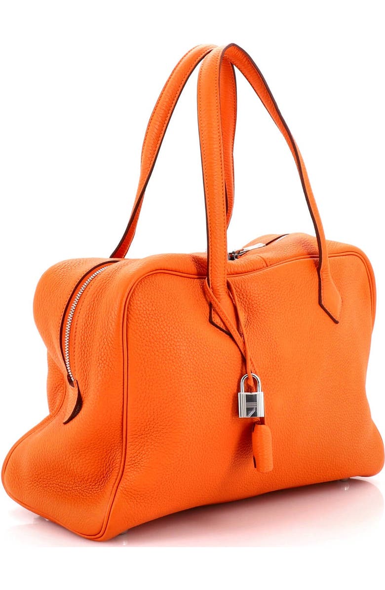 Pre-Owned Hermes Victoria II Bag Clemence 35, Alternate, color, Orange H
