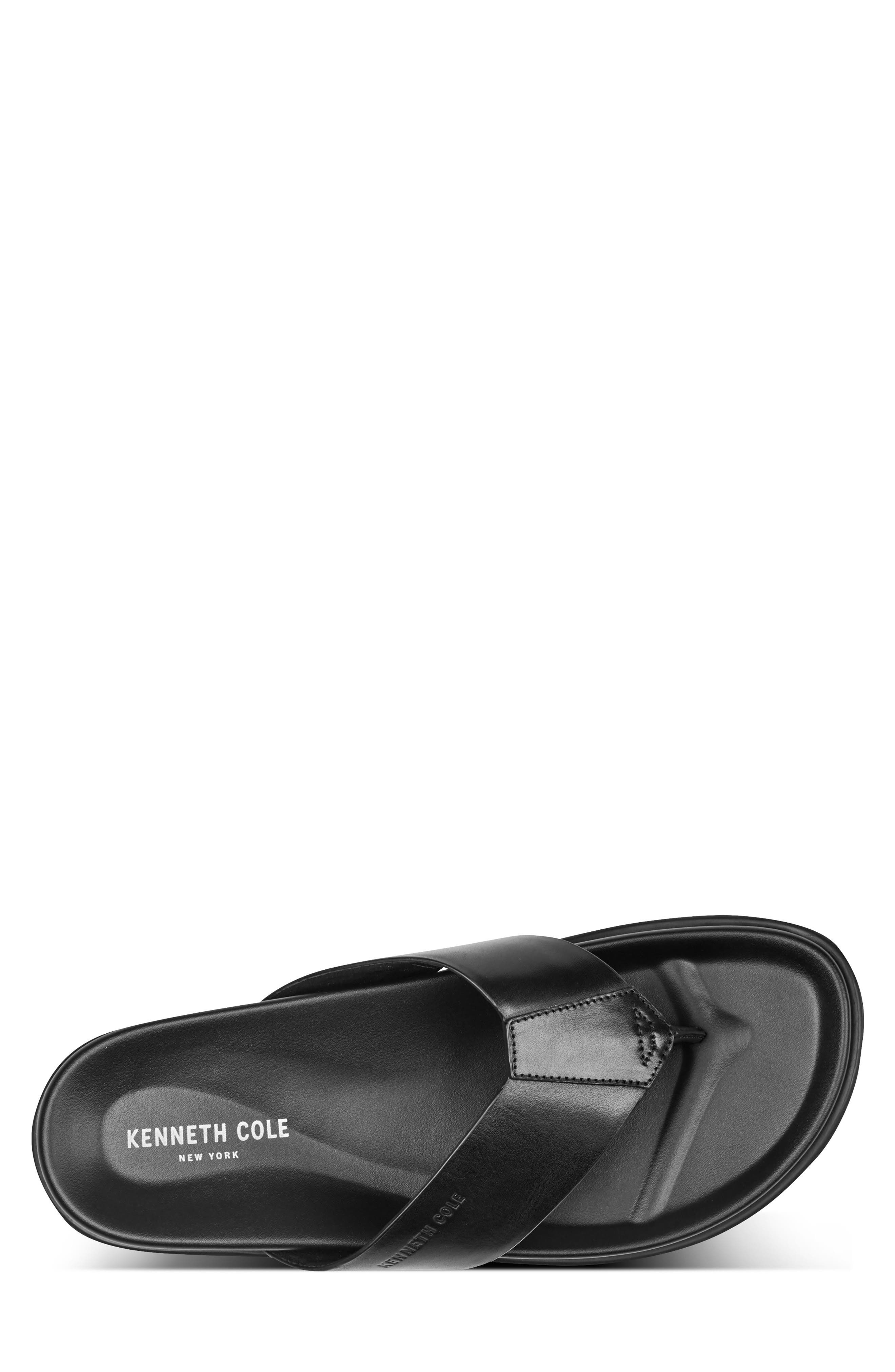 Kenneth Cole New York Worly Flip Flop, Alternate, color, Black/ Black/ Black