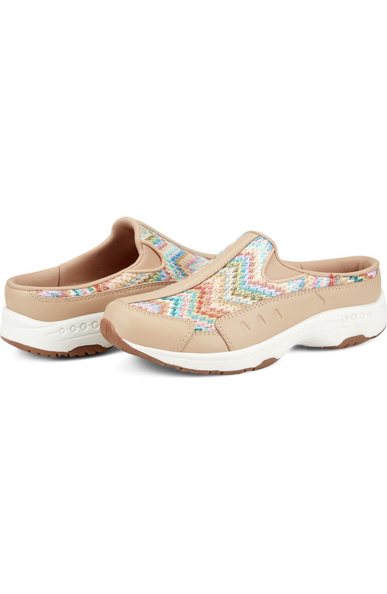Easy Spirit Traveltime Slip-On Sneaker, Alternate, color, Light Natural Chevron
