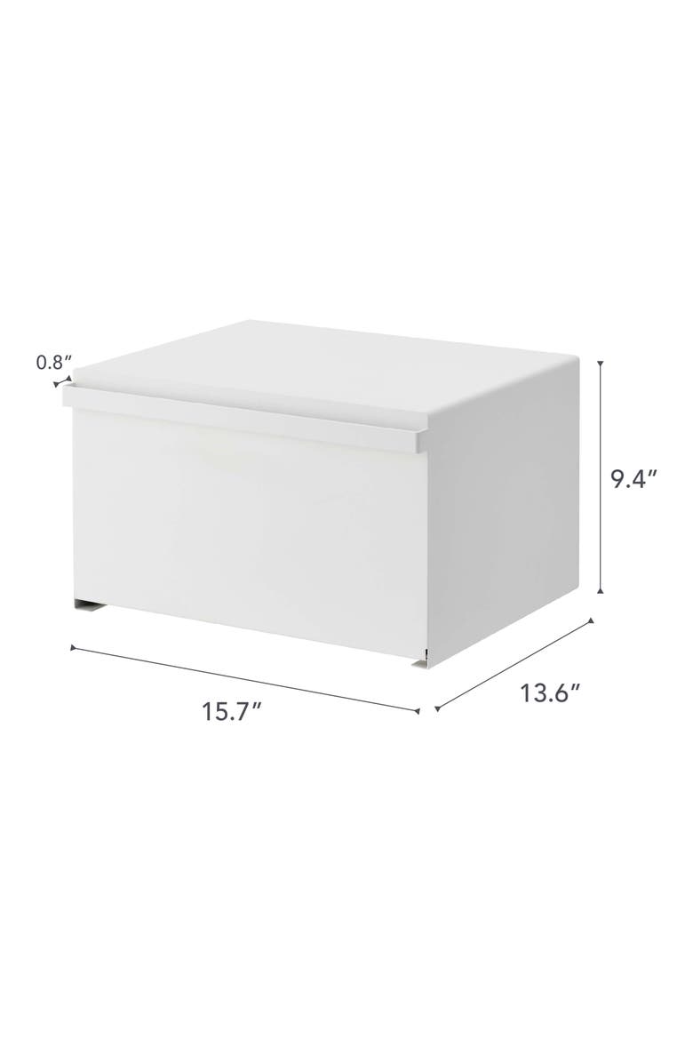 Steel Bread Box, Alternate, color, WHITE
