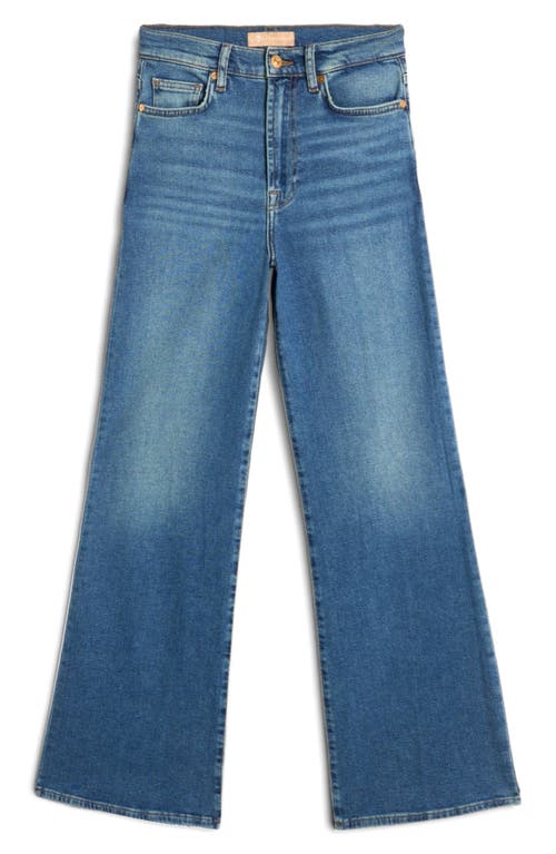 7 For All Mankind Ultra High Waist Jo Wide Leg Jeans In Blue