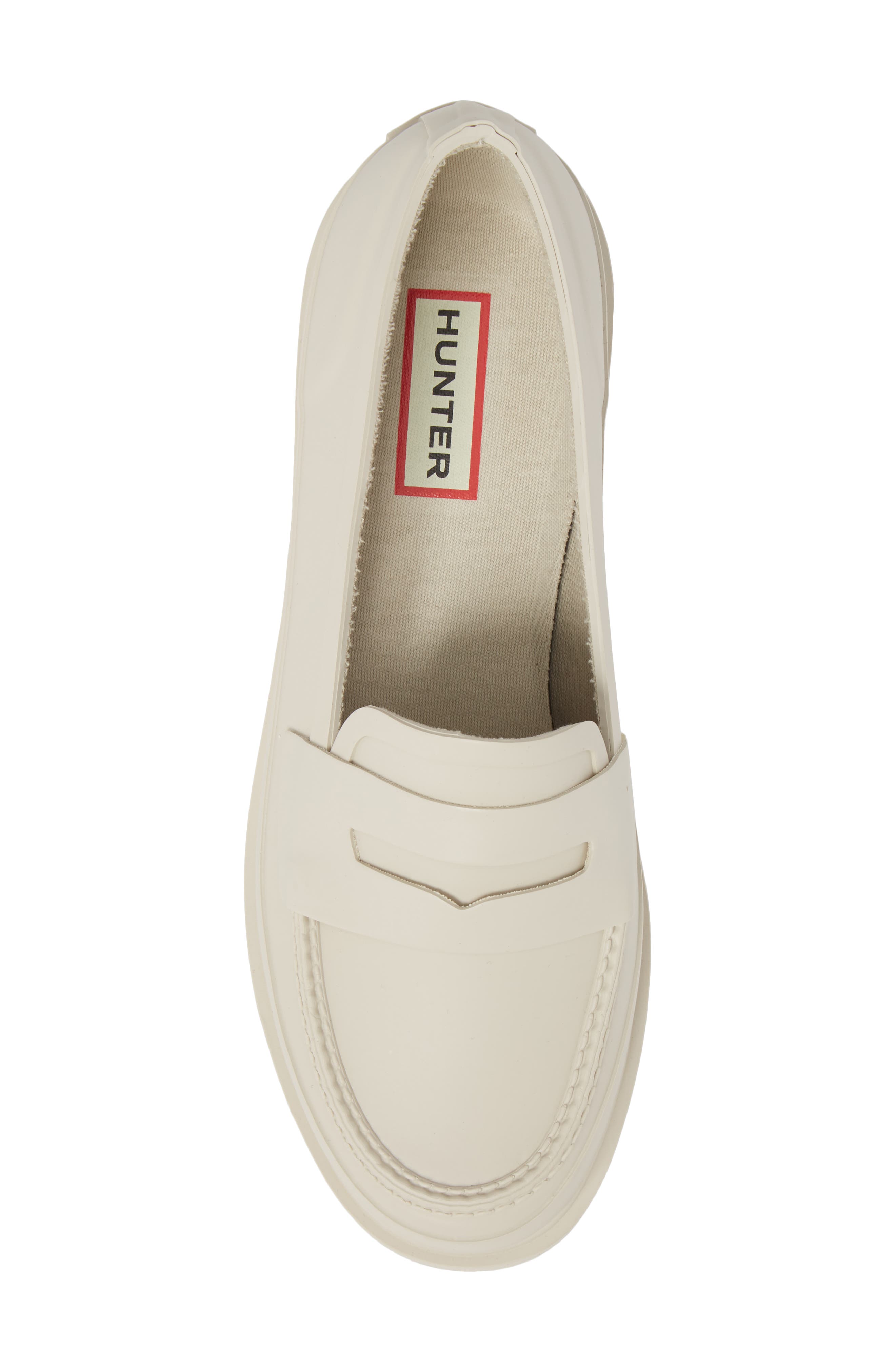 Hunter Original Waterproof Rubber Penny Loafer, Alternate, color, 