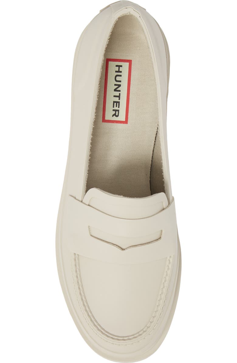 Hunter Original Waterproof Rubber Penny Loafer, Alternate, color,