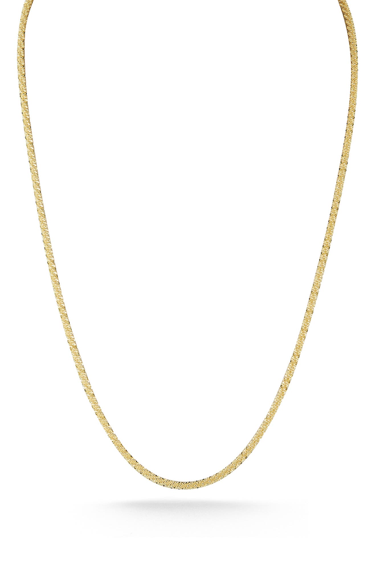 18k Gold Plated Sterling Silver Brillio Chain Necklace