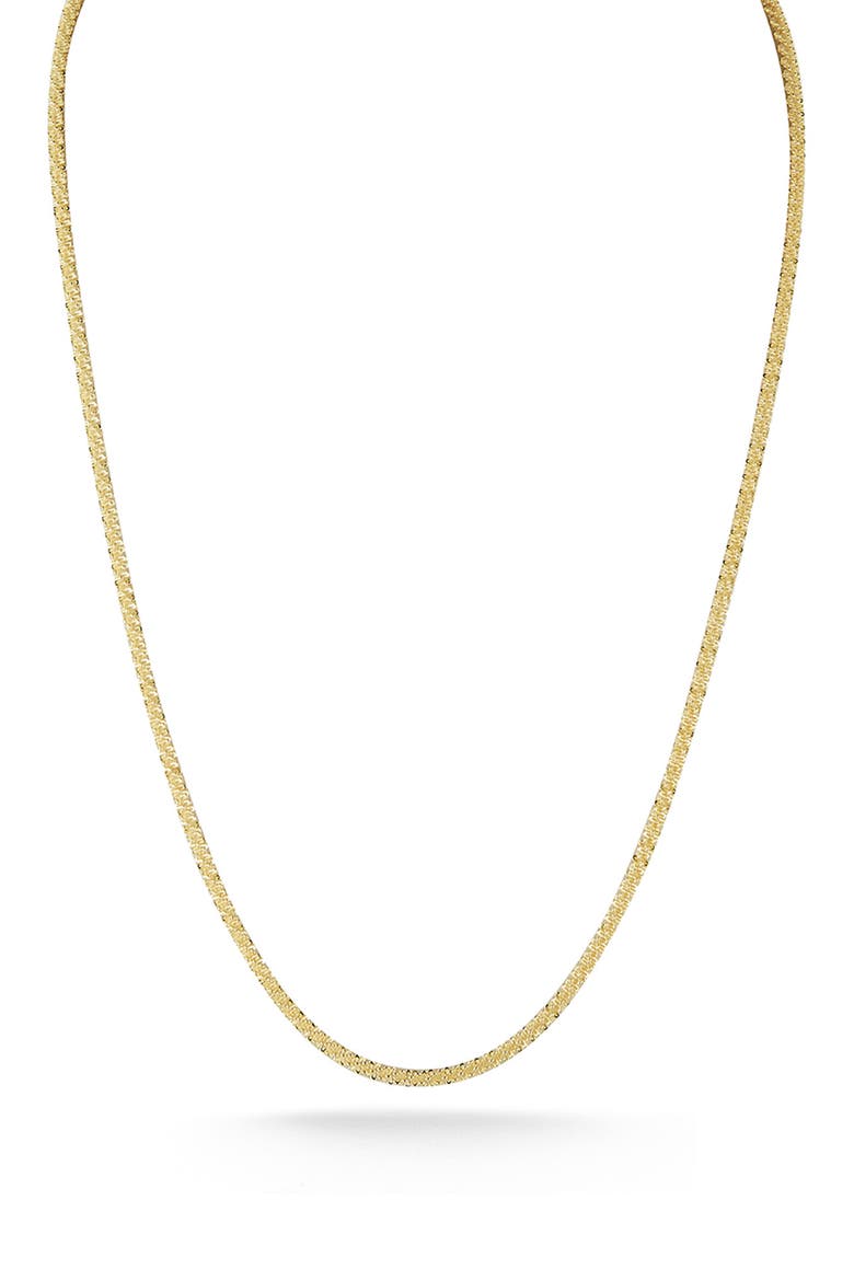 18k Gold Plated Sterling Silver Brillio Chain Necklace, Main, color, GOLD