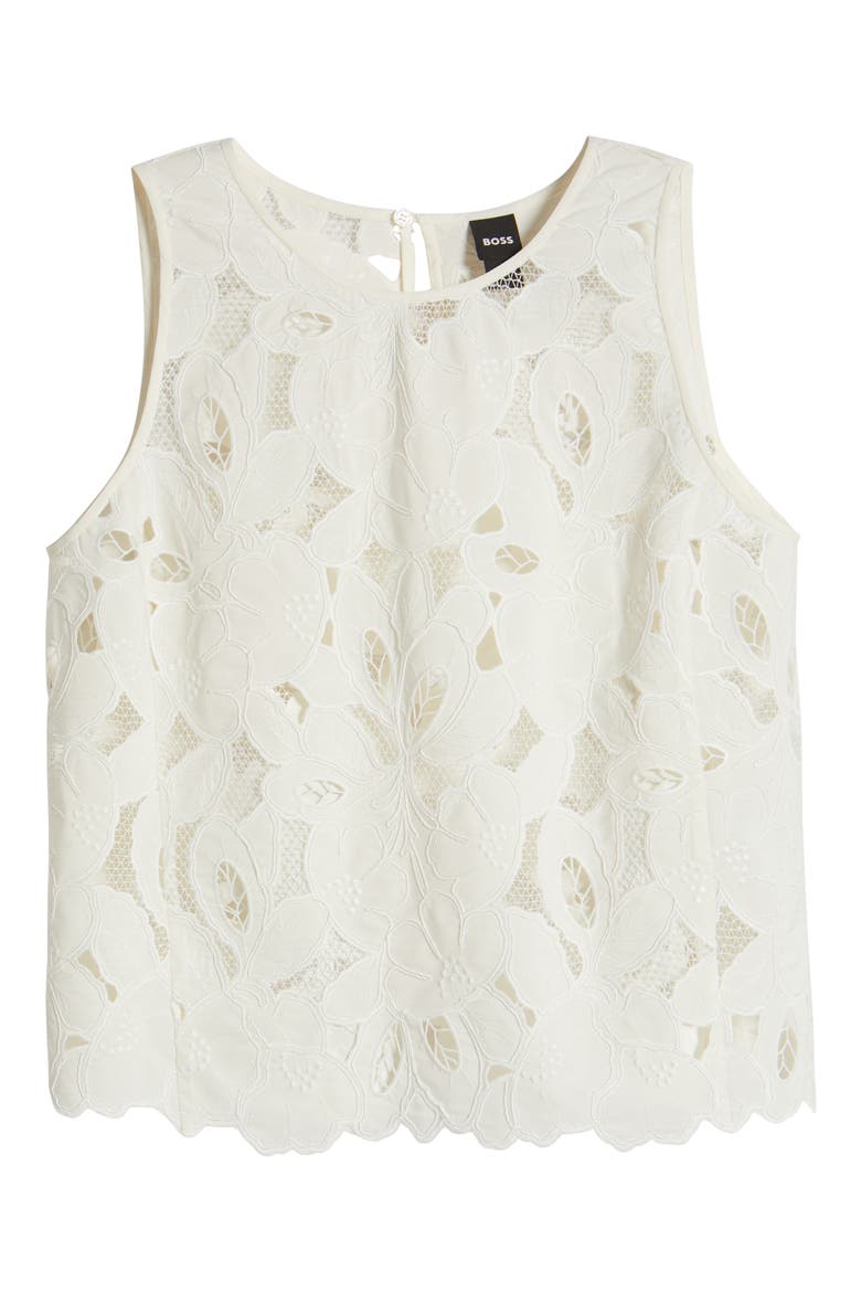 Berodi Broderie Anglaise Top, Alternate, color, WHT