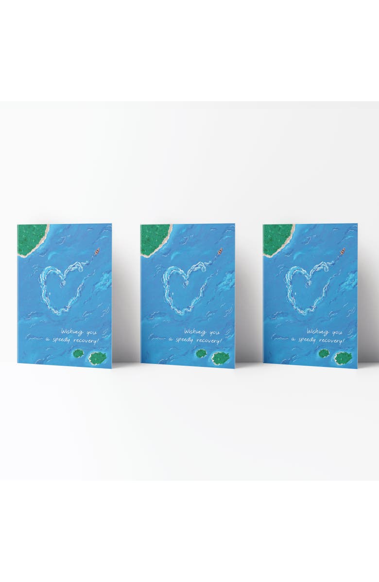 Ramus & Co Speedy Recovery Boat Get Well Sympathy Greeting Card Pack Sets, Main, color, Multi-Pack