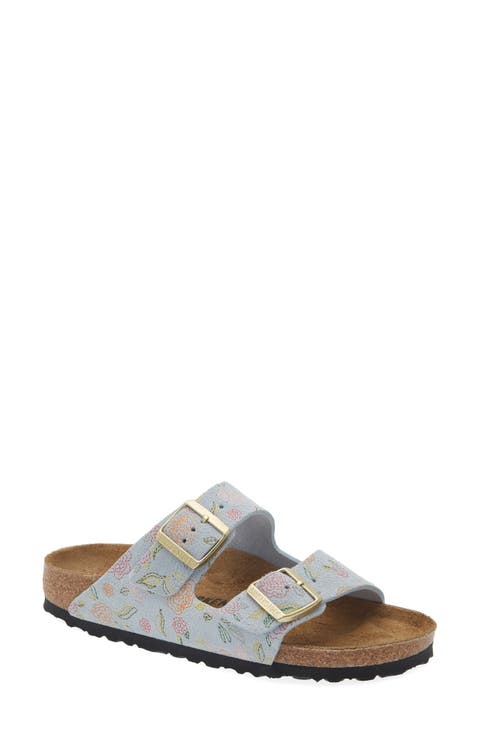 Arizona Flower Print Slide Sandal (Women)