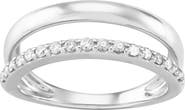 Frankie & Zoe Diamond Split Shank Band Ring