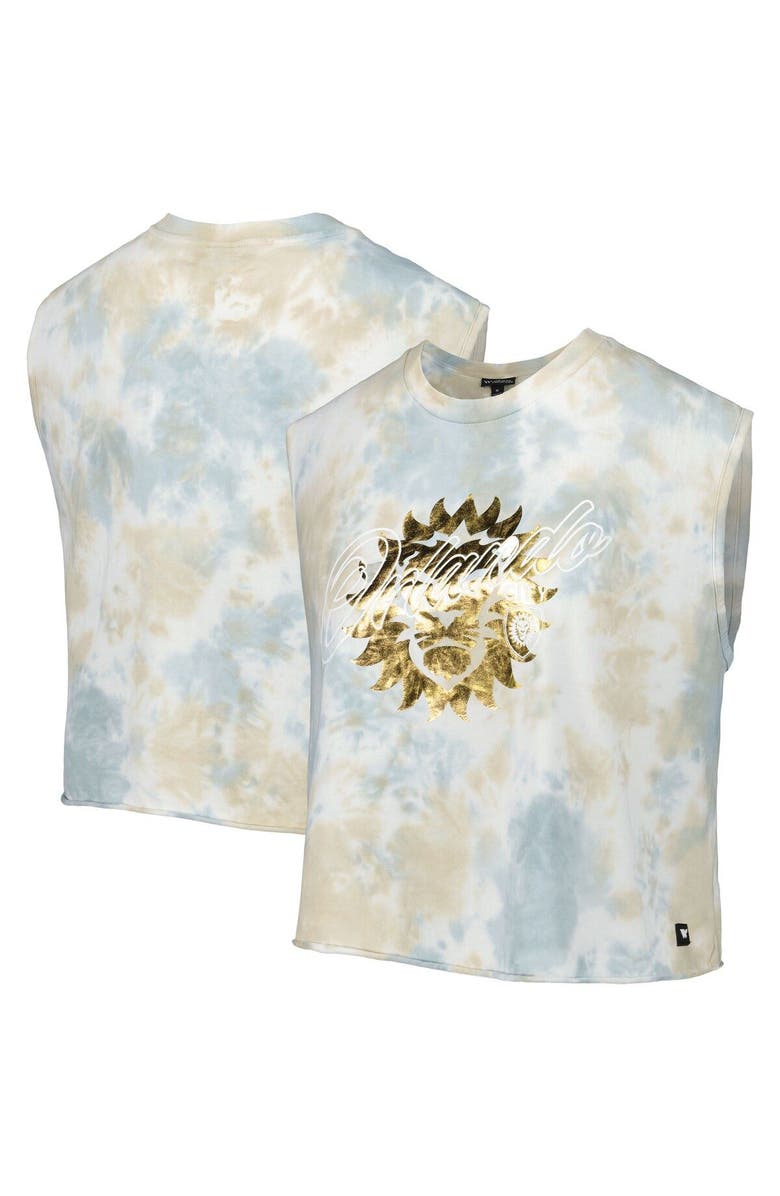 THE WILD COLLECTIVE Women's The Wild Collective Orlando City SC Tie-Dye Jersey Tank Top, Main, color, Khaki