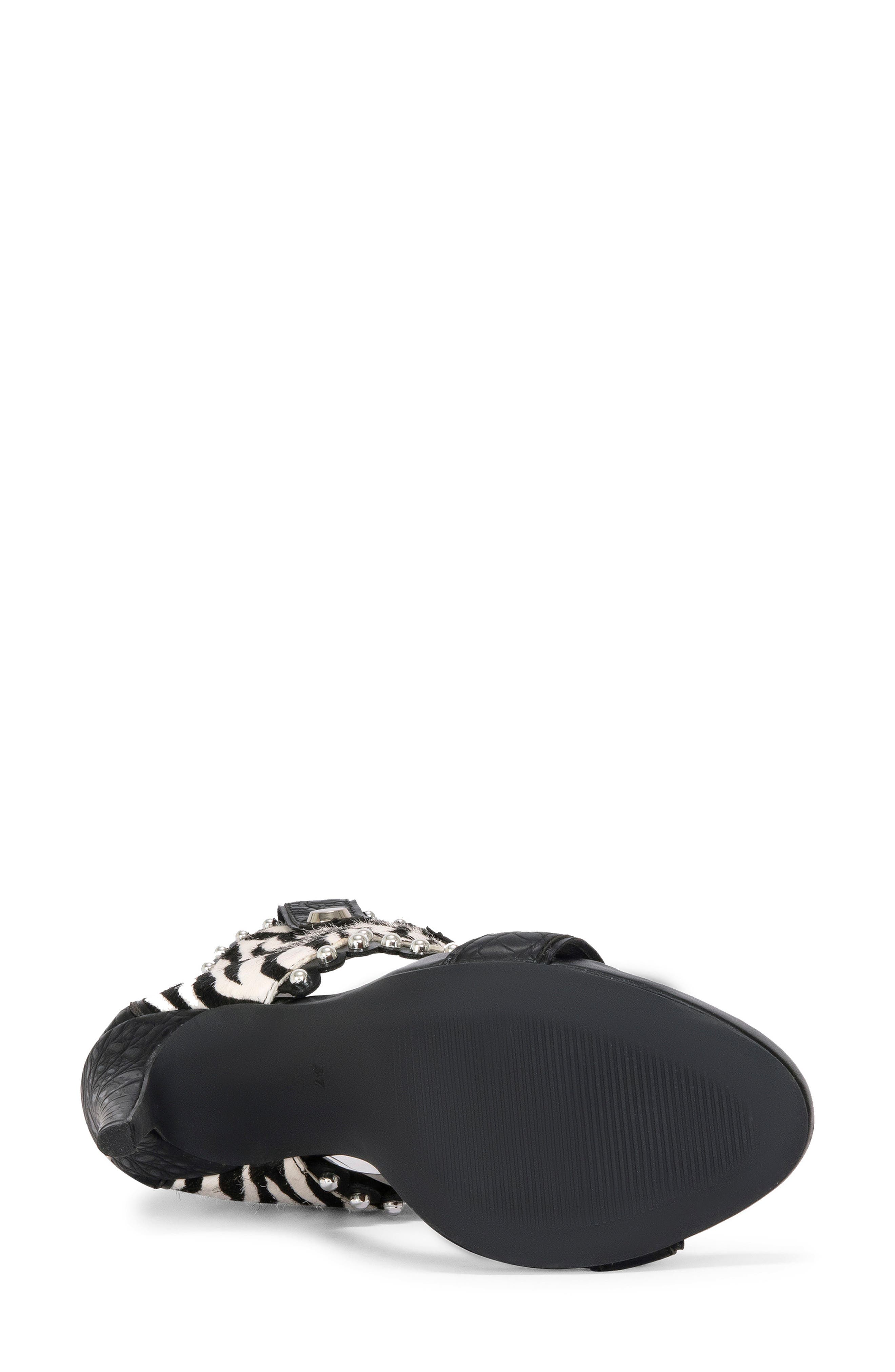 AZALEA WANG Tahlie Genuine Calf Hair Sandal, Alternate, color, 