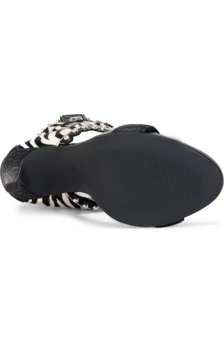 AZALEA WANG Tahlie Genuine Calf Hair Sandal, Alternate, color,