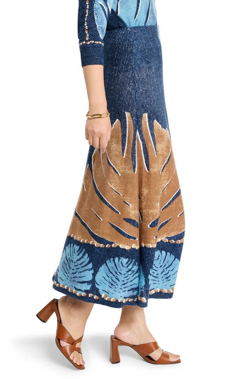 Nic + Zoe Nic+zoe Twilight Print Knit Midi Skirt