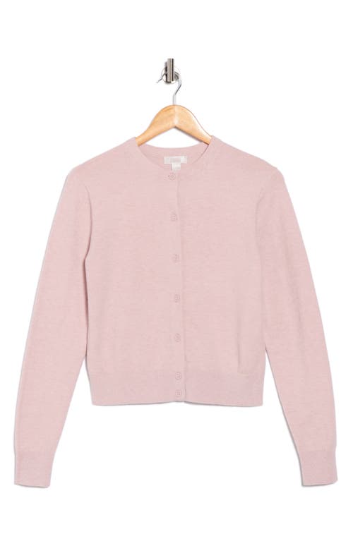 Nordstrom Rack Crewneck Cardigan In Pink