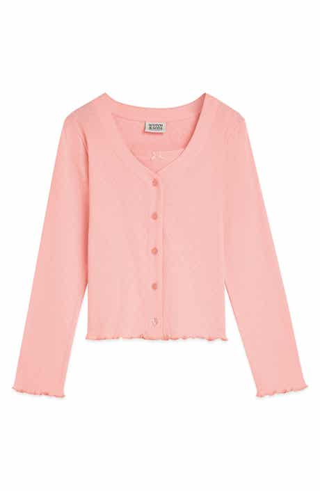 Scotch & Soda Kids' 2Fer Pointelle Cardigan & Sweater Tank Set